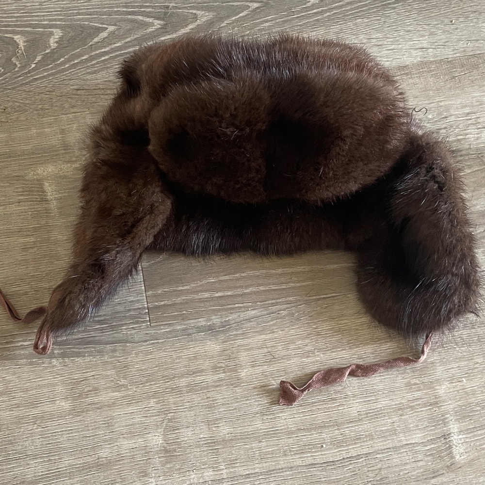Vintage Russian Mink Trapper hat